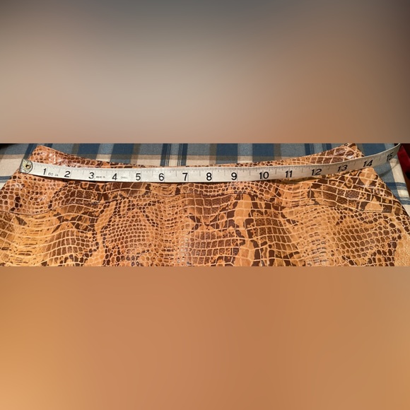 Son-Ya Sz S-XS Jacket & Variazioni lined Pencil Skirt Sz 2 Tan Snakeskin - Picture 14 of 15